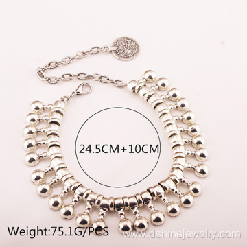 Retro Metal Coin Drops Personality Exaggerated Fringed Anklets